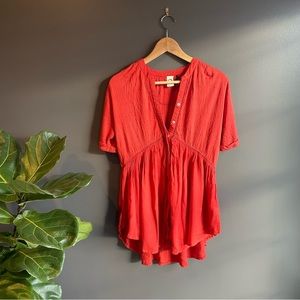 ANTHROPOLOGY Akemi & Kin Orange Blouse